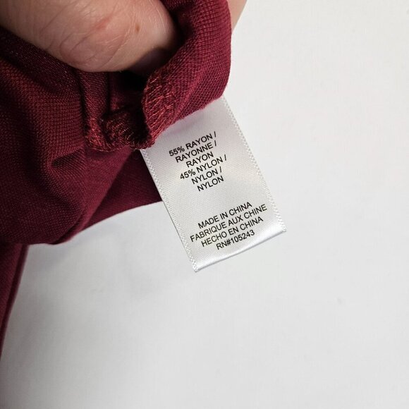 Sleeveless Maroon‎ Jumpsuit Studio B V-Neckline Pockets Pull On Boxy Lagenlook - Picture 8 of 16